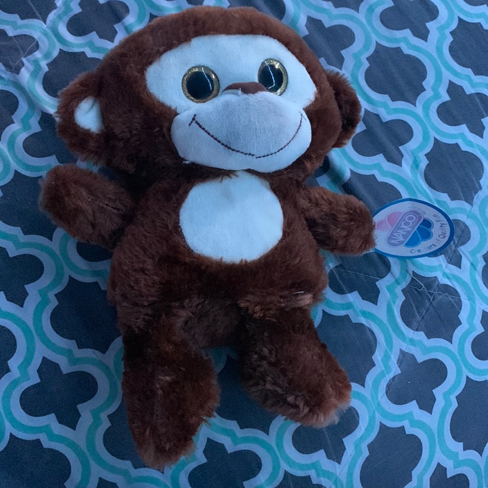 A stuffed monkey